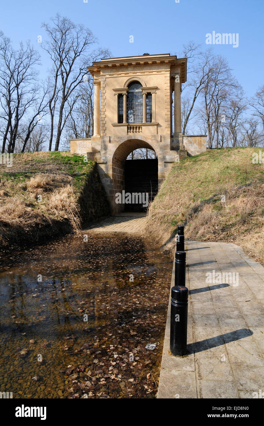 Laudon pavilion, Chateau Veltrusy Stock Photo