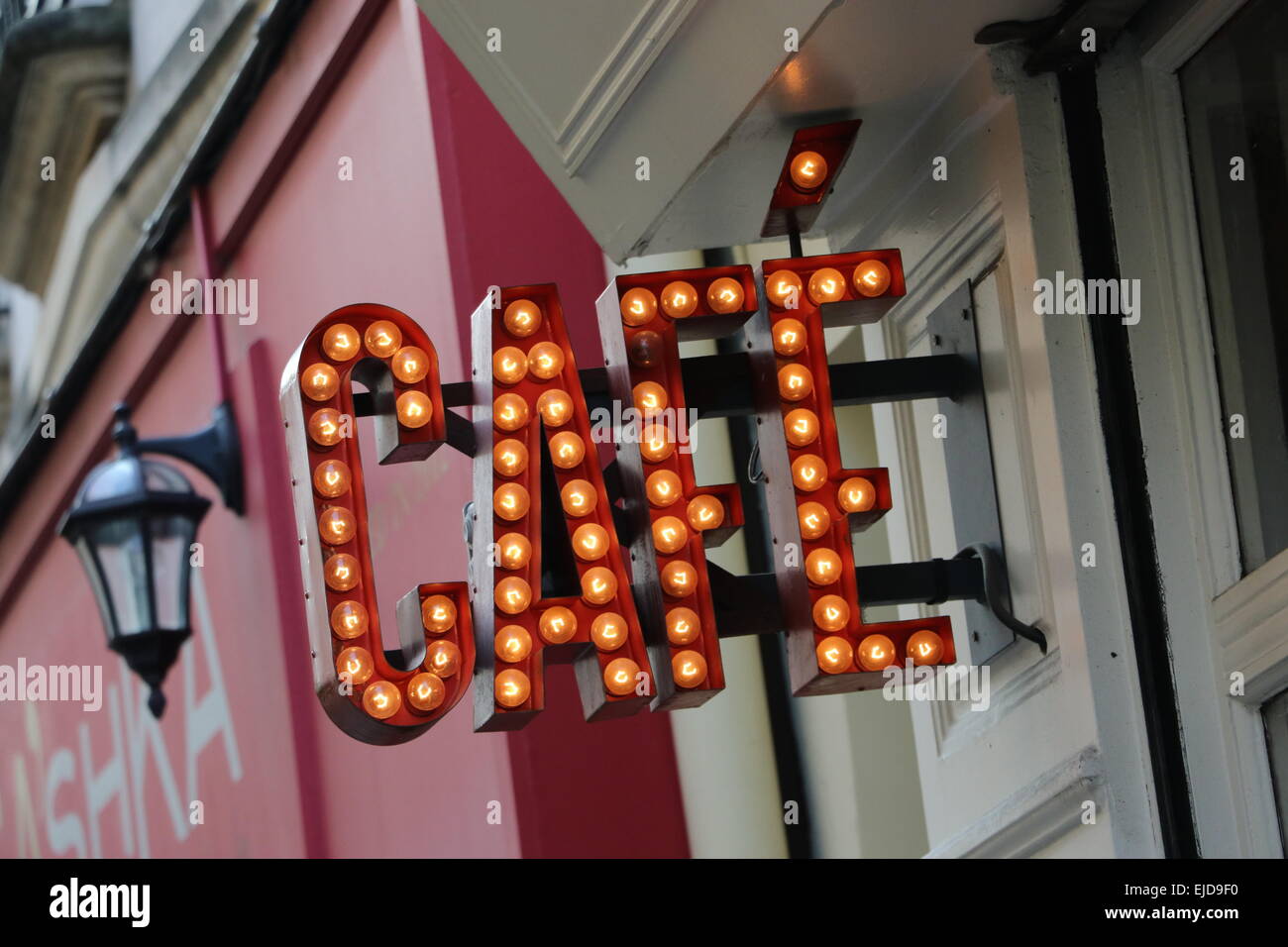Coffee Shop in Paris Stock Photo