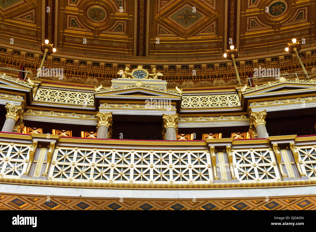 The decorative balcony inside the House of Representatives Chamber at ...