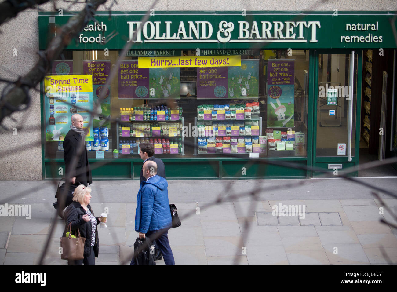 Holland and Barrett health foods and natural remedies outlet, London