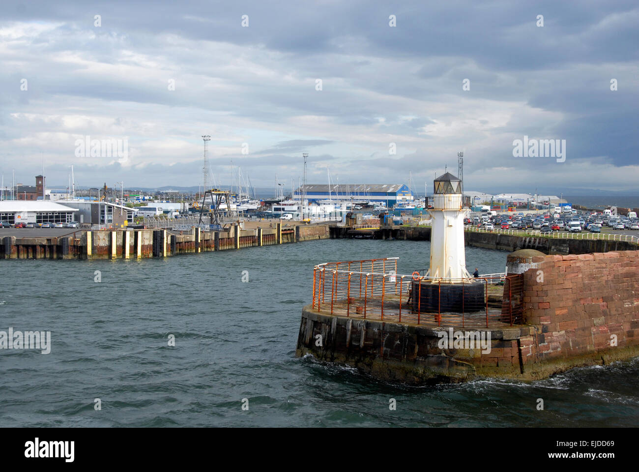 Entrance to Ardrossan harbour, Ayrshire, Scotland Stock Photo: 80201025 ...