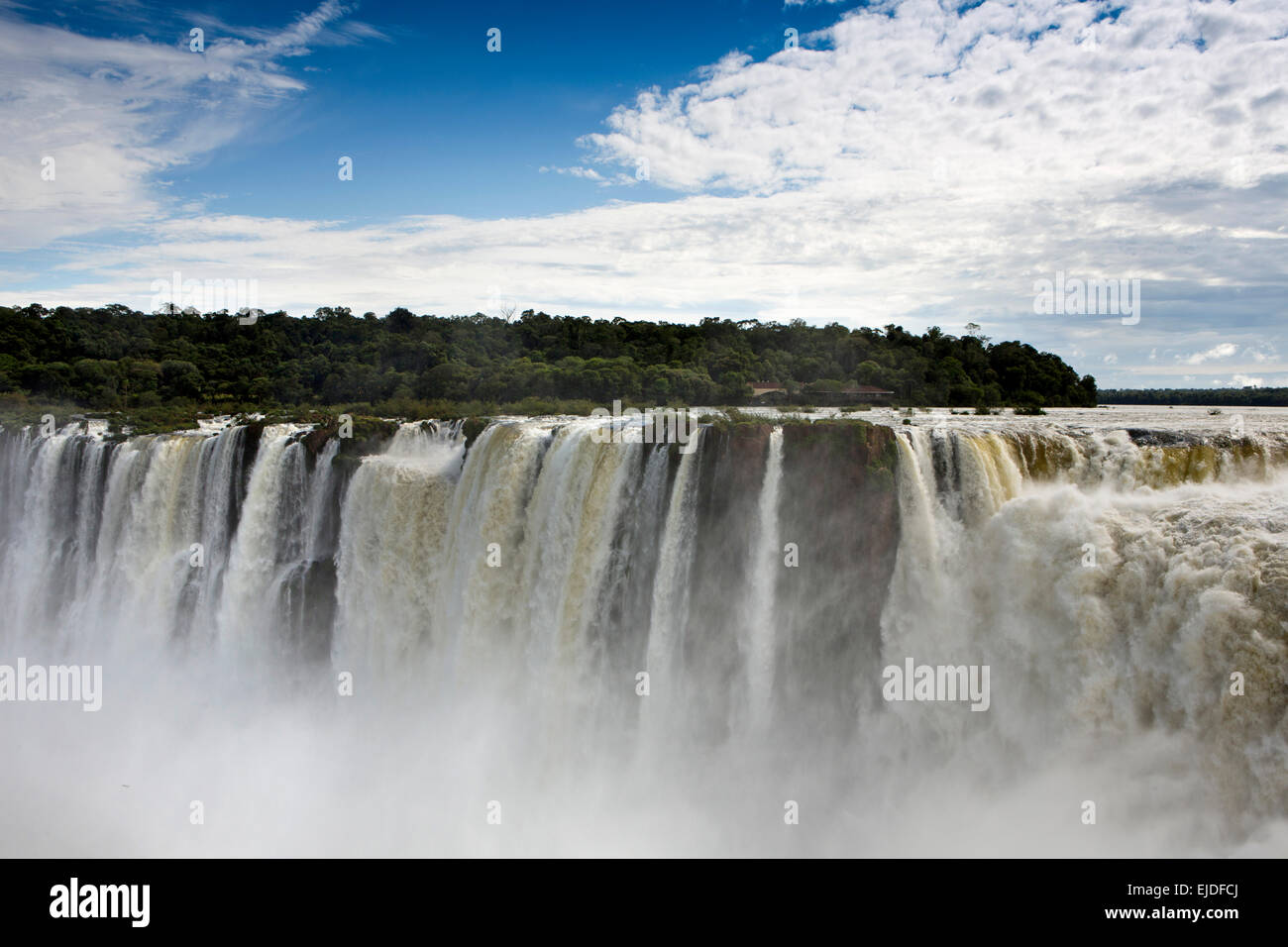 Argentina, Iguazu Falls National Park, Garganta el Diablo waterfall Stock Photo