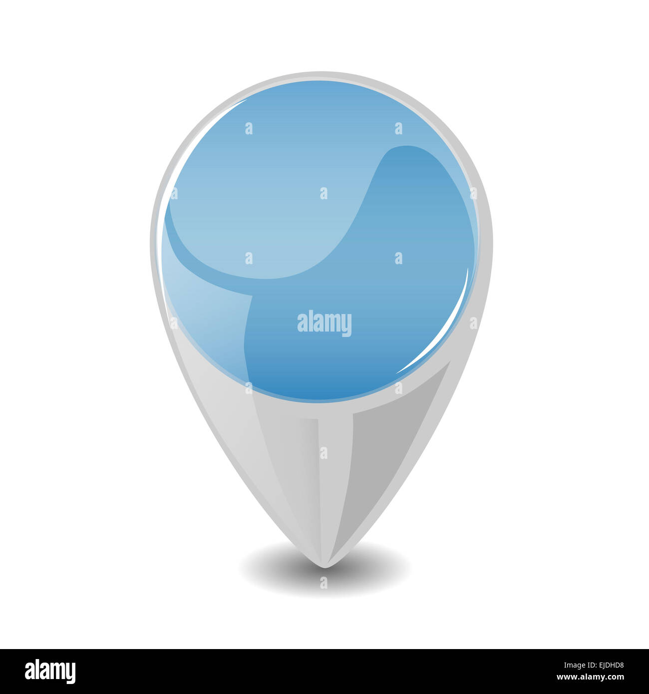 blue map pin illustration Stock Photo - Alamy