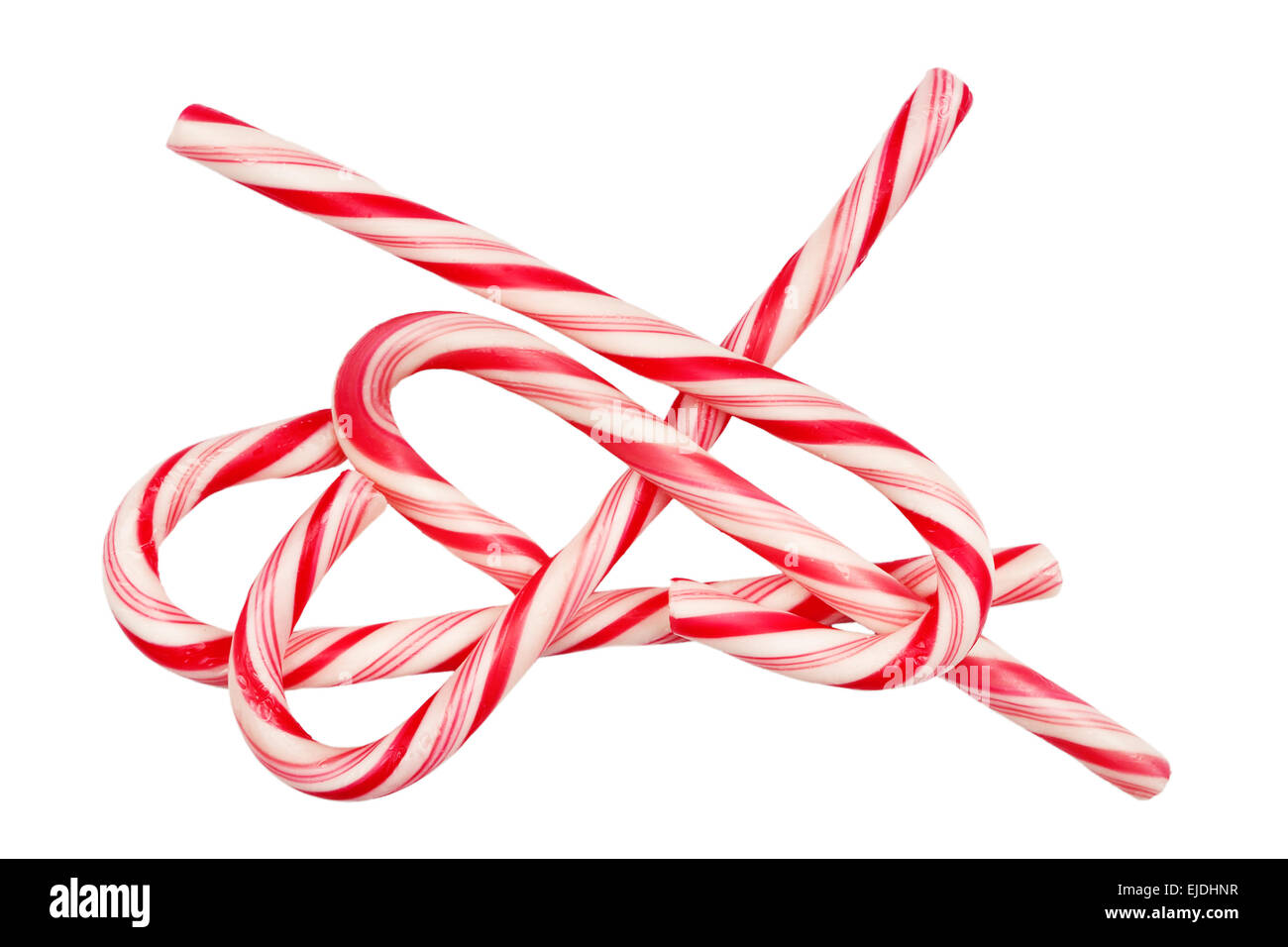 Christmas candy canes isolated on white background Stock Photo - Alamy