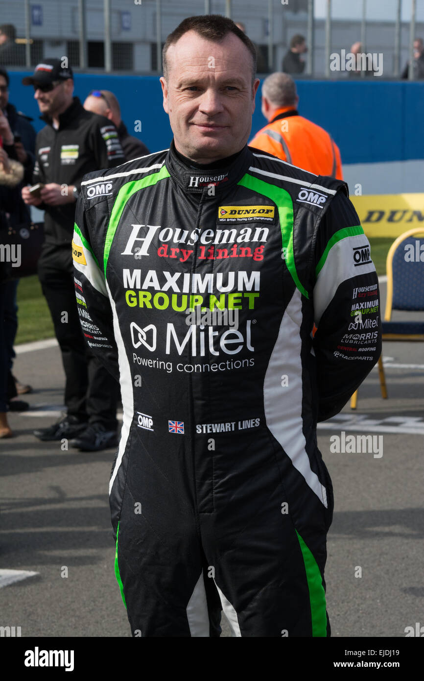 Castle Donington, UK. 24th March, 2015. Stewart Lines of Houseman