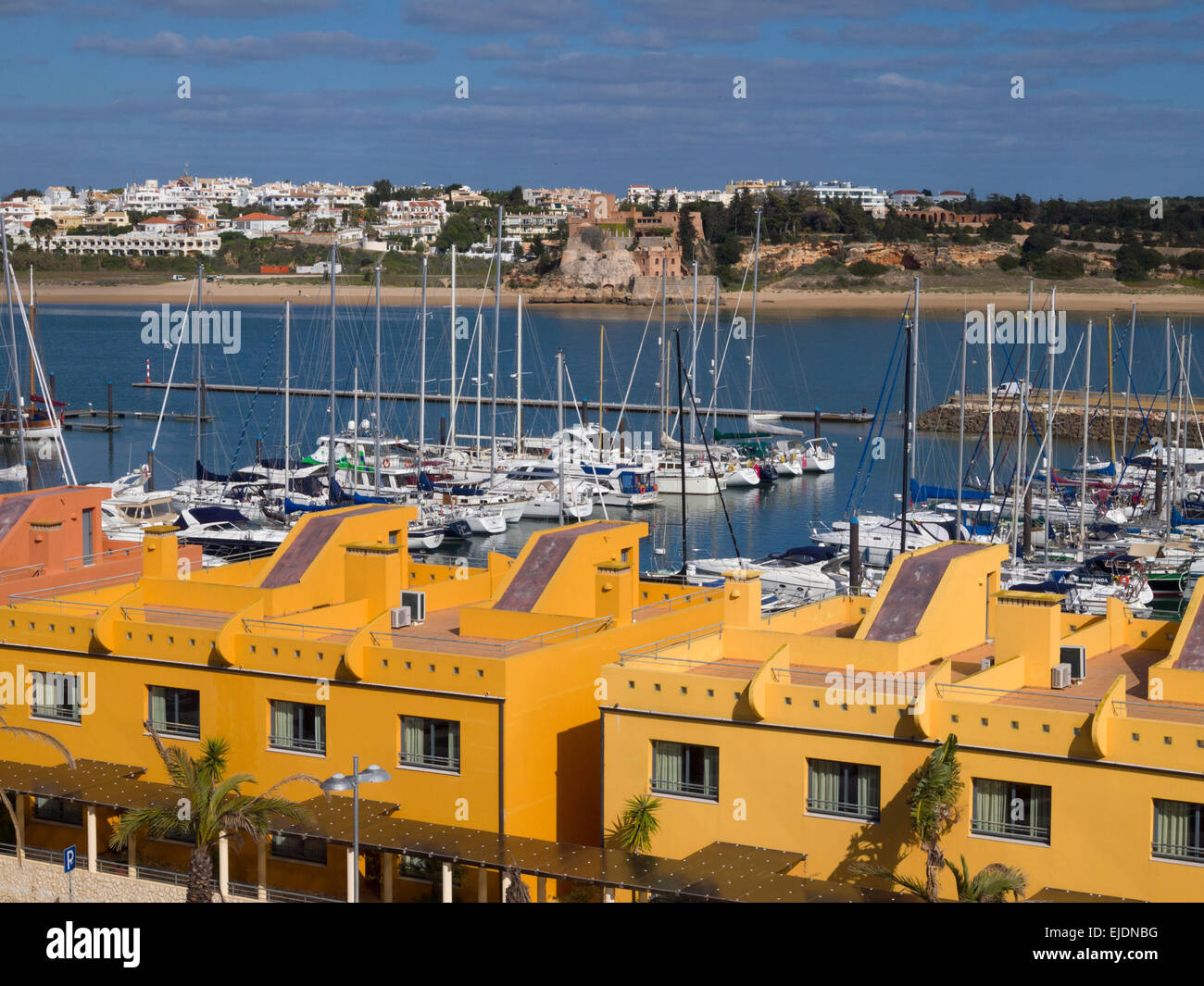 Boats and yachts at the Portimão marina, Algarve, Portugal, Europe Stock Photo