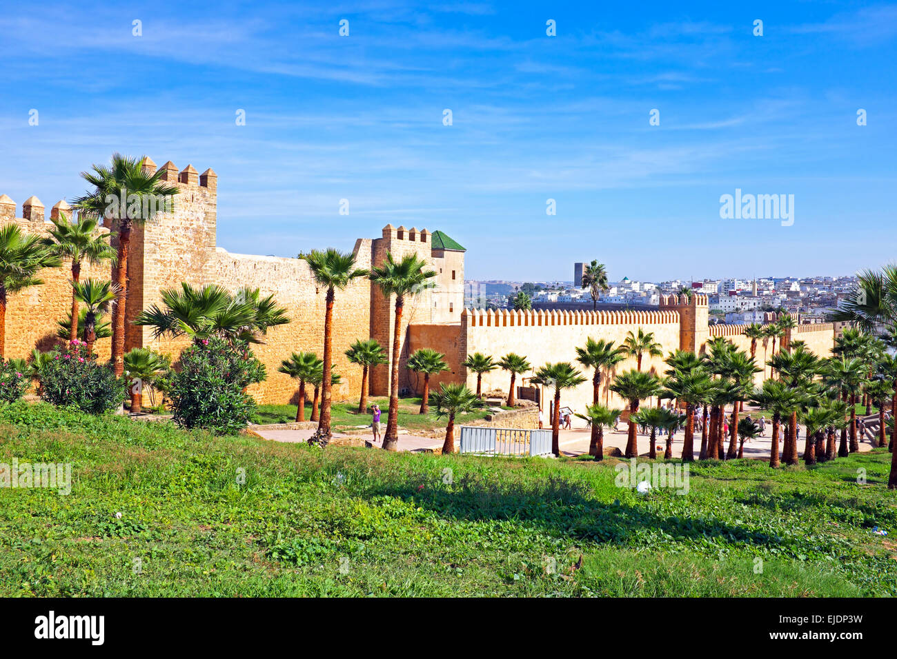 Old city walls in Rabat, Morocco Stock Photo