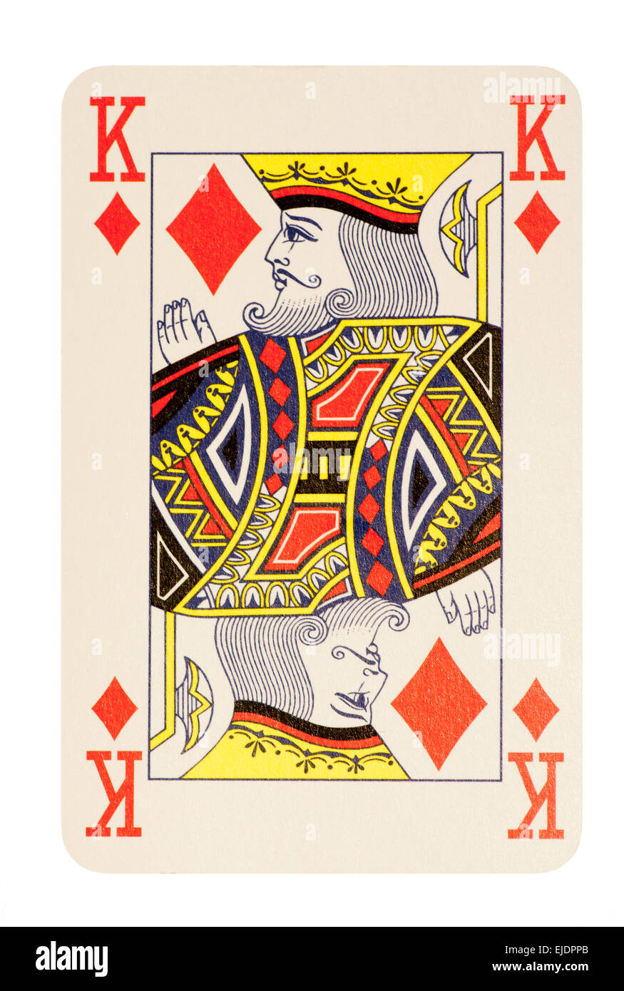 Three Playing Cards: King, Queen and Jack of Diamonds. Stock Photo - Image  of fortune, card: 140722516