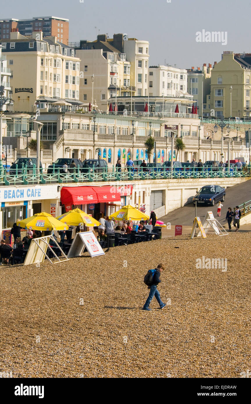 Brighton Seafront As Seen From The Palace Pier East Sussex England Stock Photo