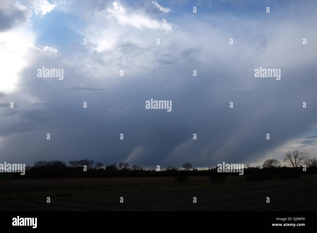 Rain clouds gather as heavy showers move across the country Stock Photo ...