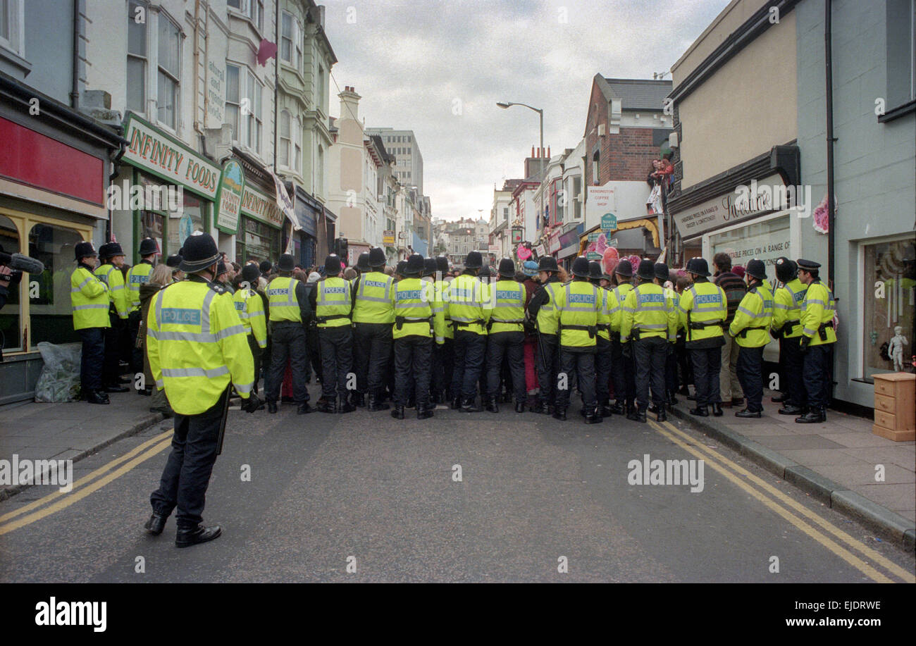 Reclaim The Streets rally in central Brighton. Stock Photo