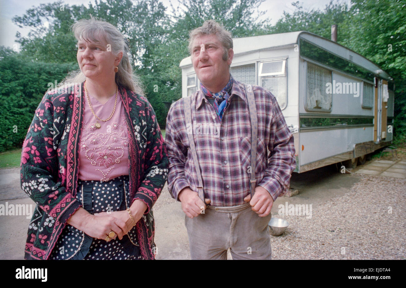 Mr and Mrs John Smith, Romany gypsies who have settled at a permanent