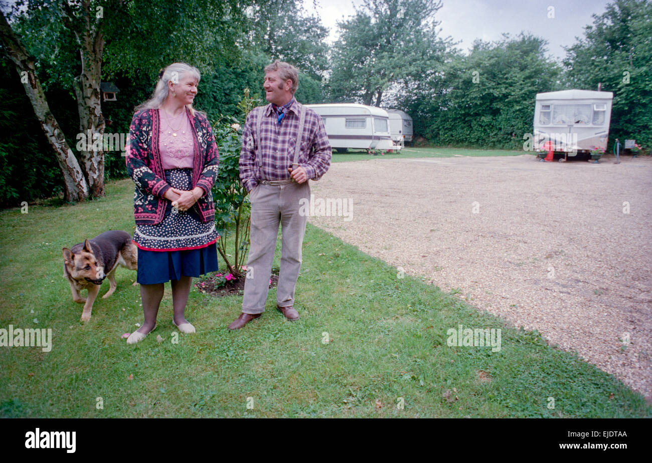 Mr and Mrs John Smith, Romany gypsies who have settled at a permanent