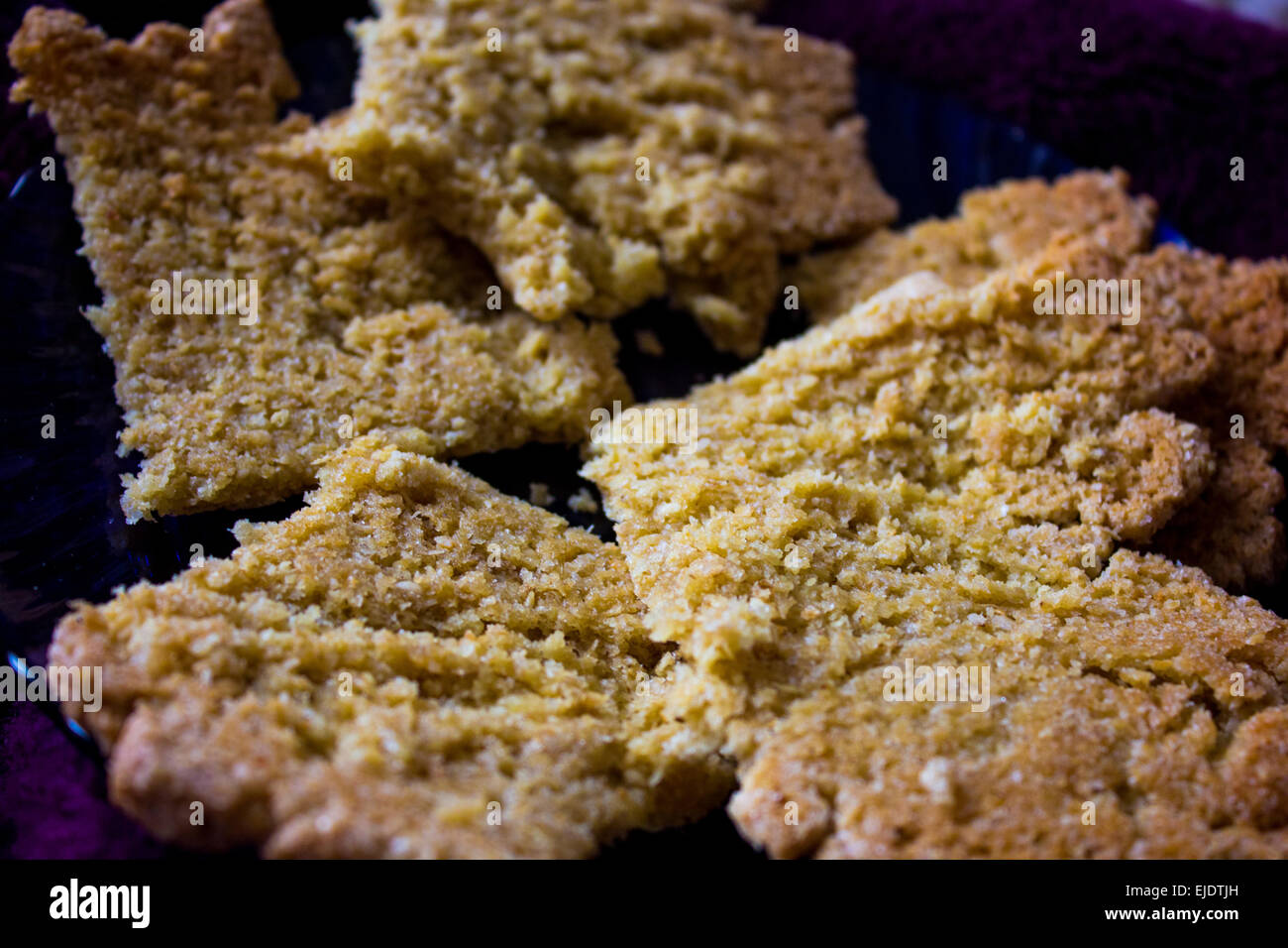 Freshly home baked vanilla, butter and mixed spice cookies made with