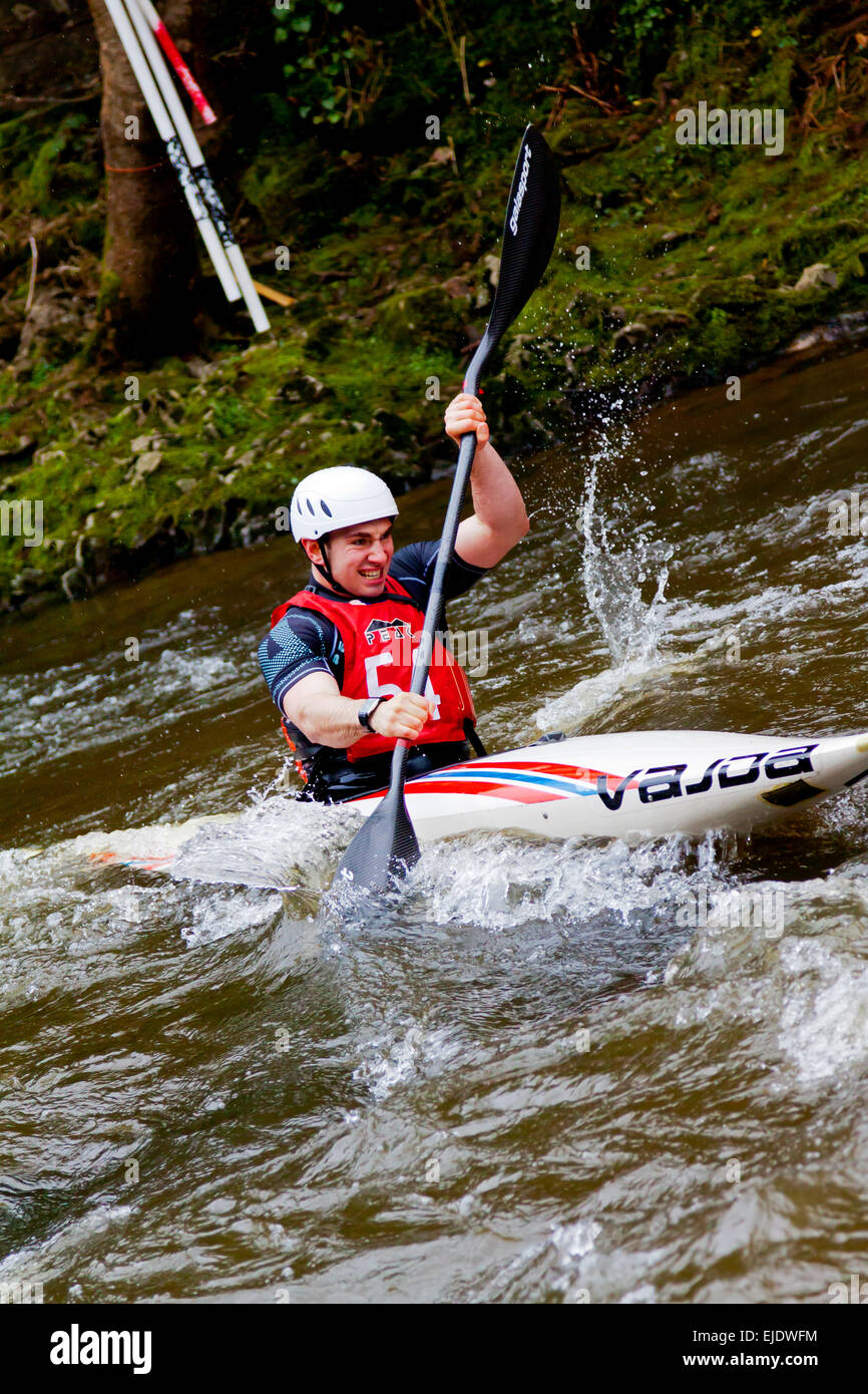Kane Matlock Racing Kayaking river derwent hi-res stock photography and images - Alamy