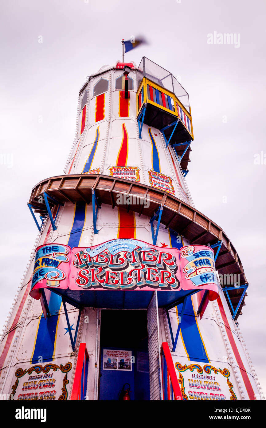 The Helter Skelter On Brighton Pier Brighton Sussex UK Stock Photo Alamy