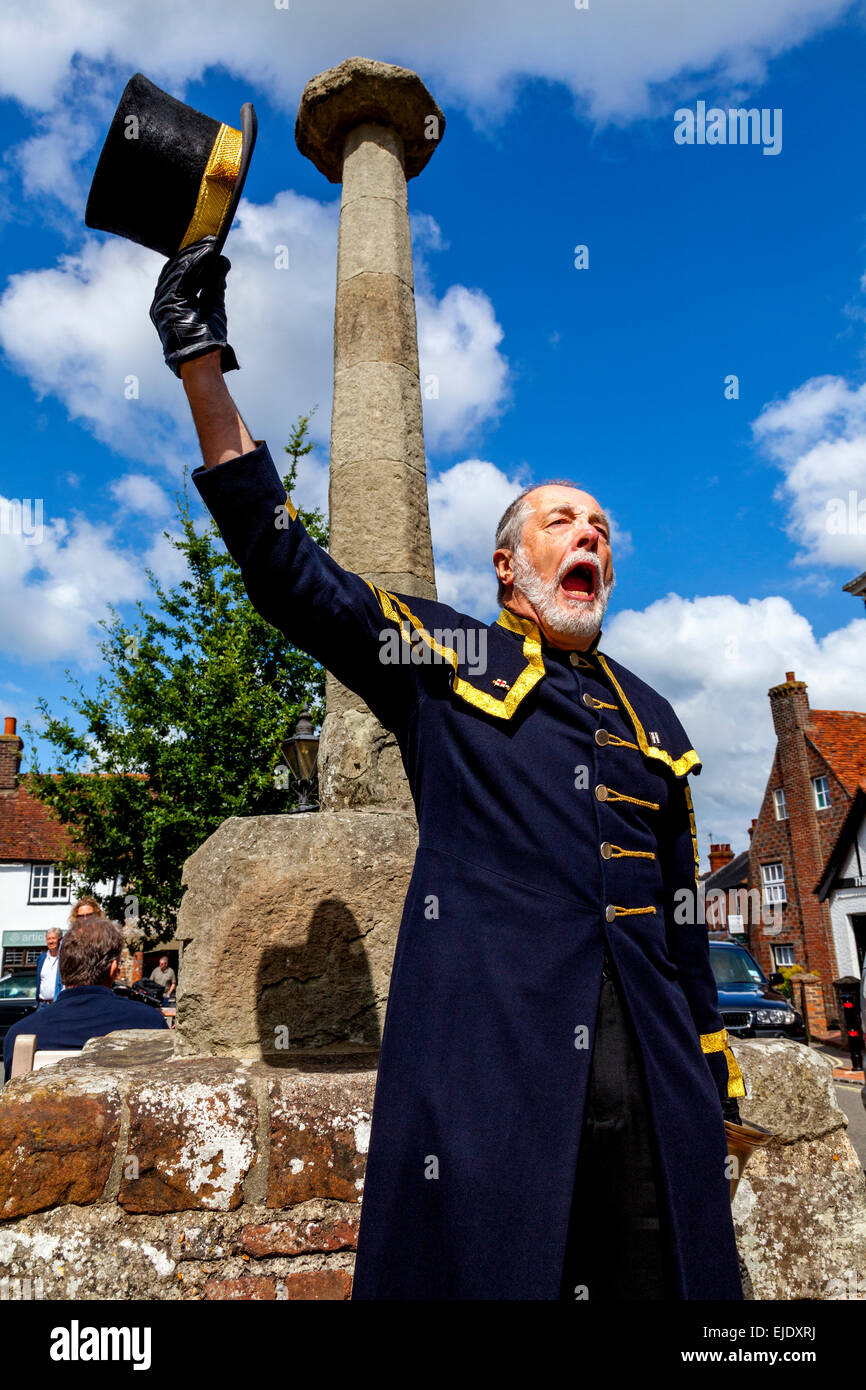 The Town Crier, Alfriston, Sussex, UK Stock Photo