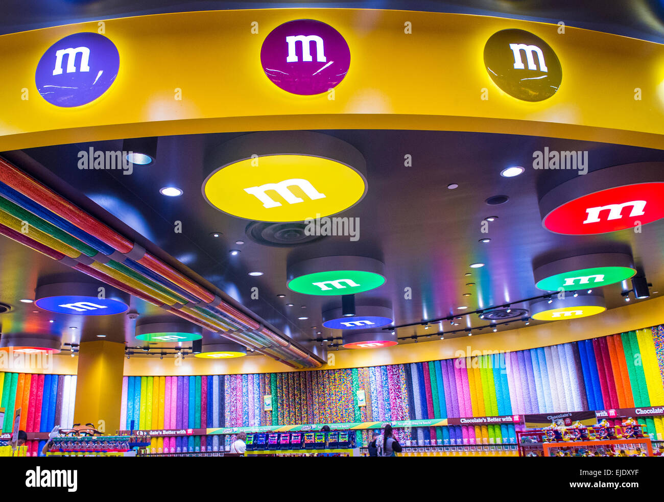The M&M world store in Las Vegas strip Stock Photo