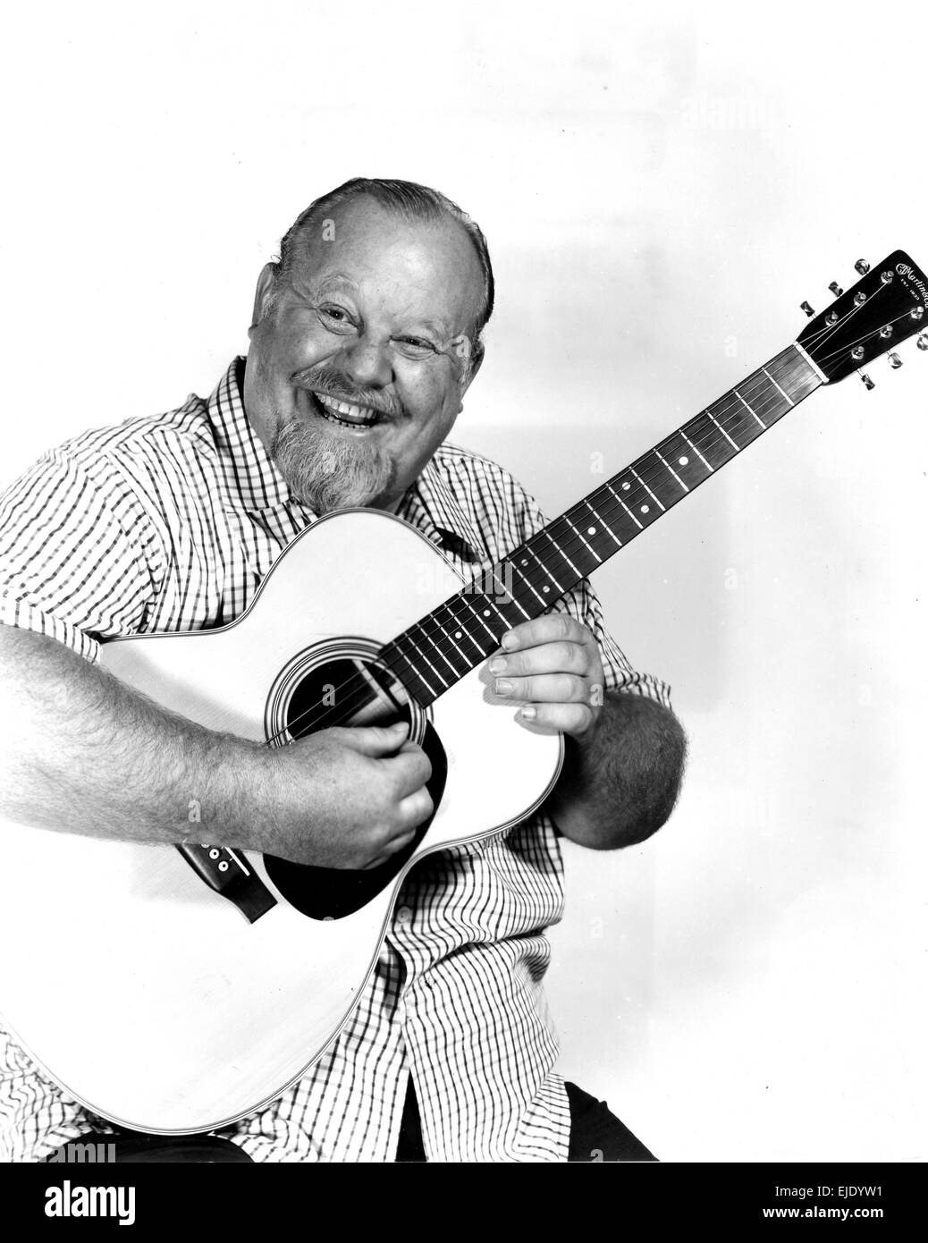 BURL IVES (1909-1995) Promotional photo of US actor and folk singer