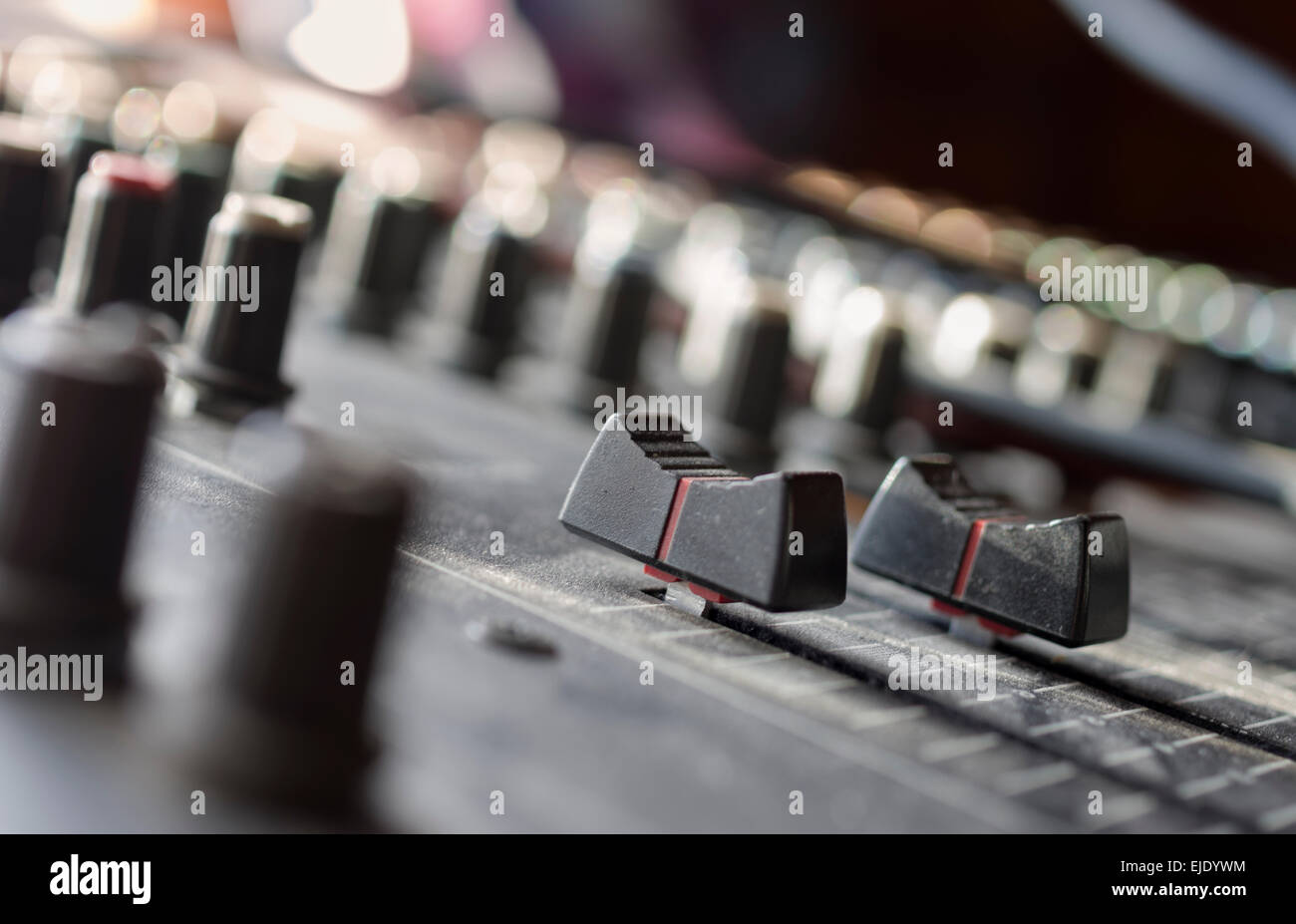 Mixing Console Stock Photo