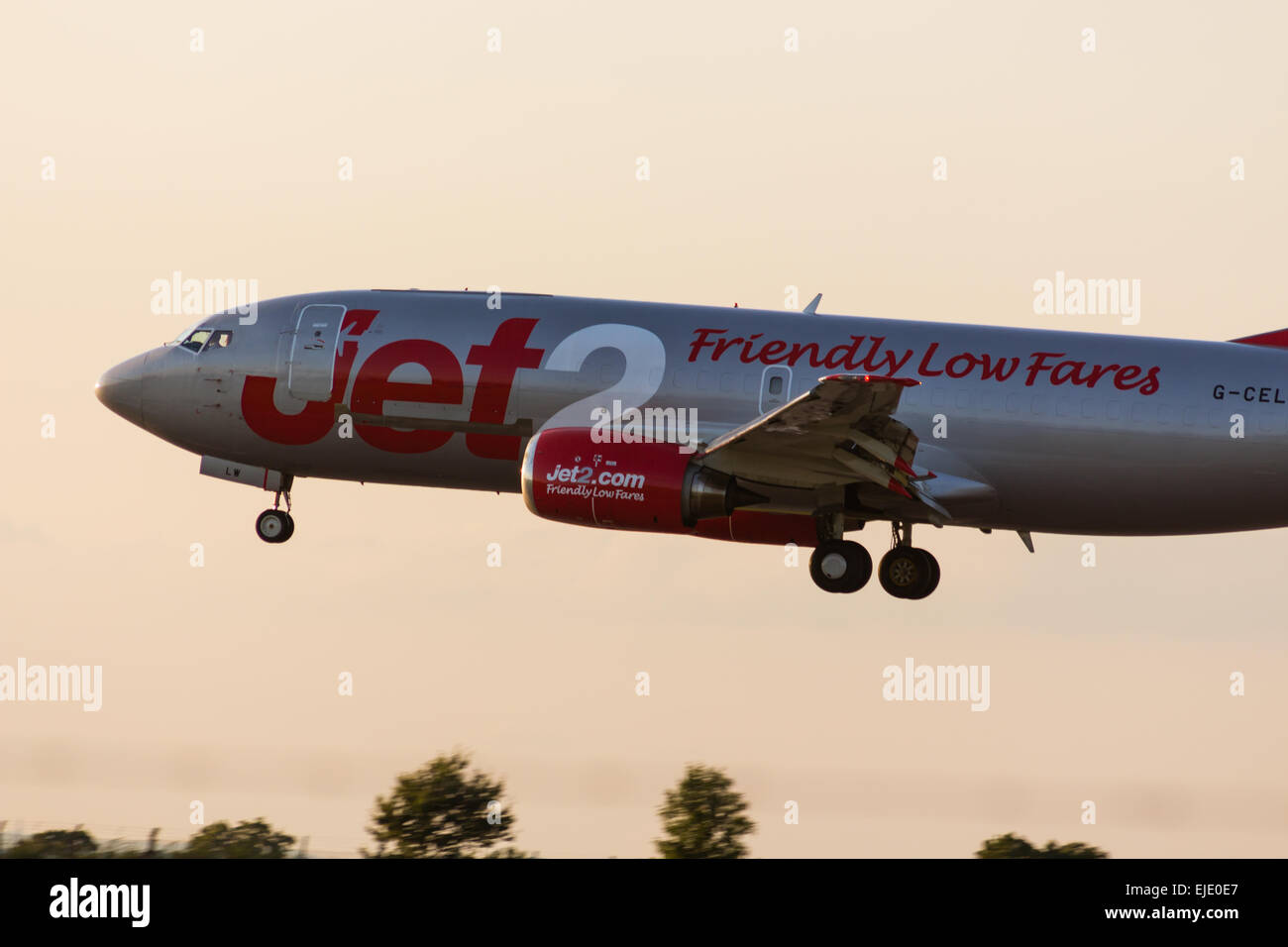 Jet2 Airlines - Friendly Low Fares Stock Photo