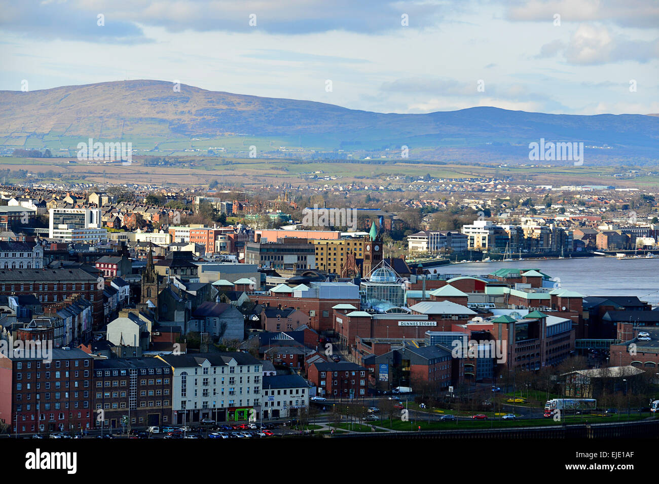 Londonderry, Derry, Northern Ireland, skyline Stock Photo