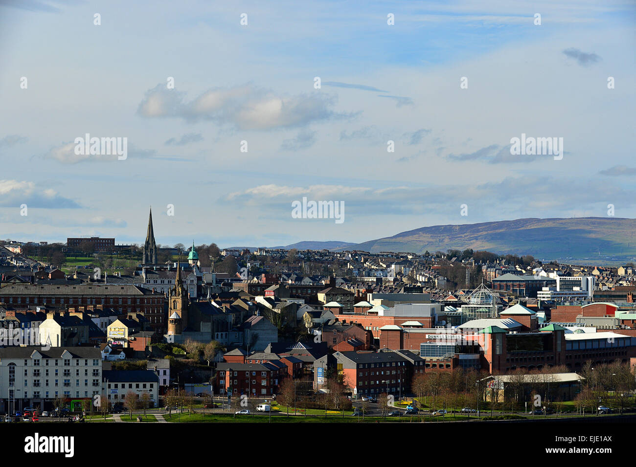 Londonderry, Derry, Northern Ireland, skyline Stock Photo