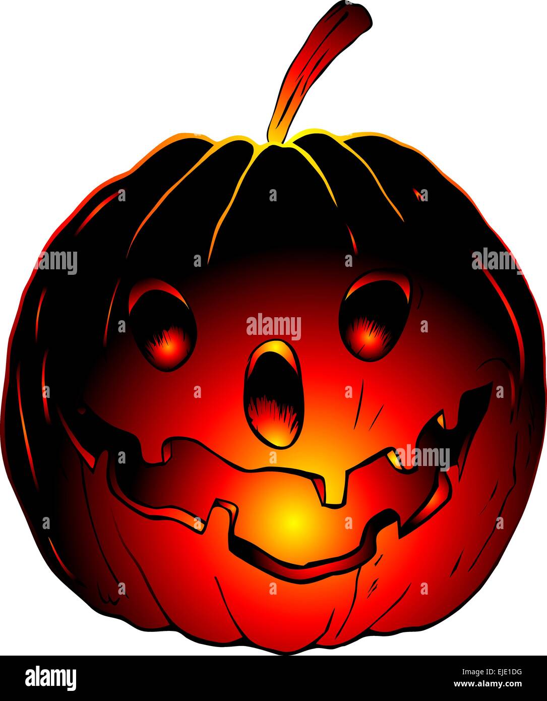 Halloween pumpkin - vector Stock Vector Image & Art - Alamy