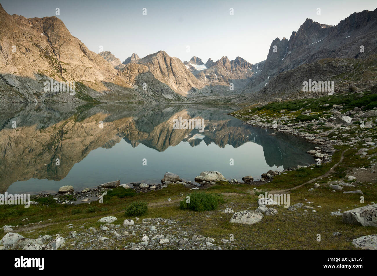 Titcomb Basin, Wind River Range, Bridger Teton National Forest, Pinedale, Wyoming. Stock Photo