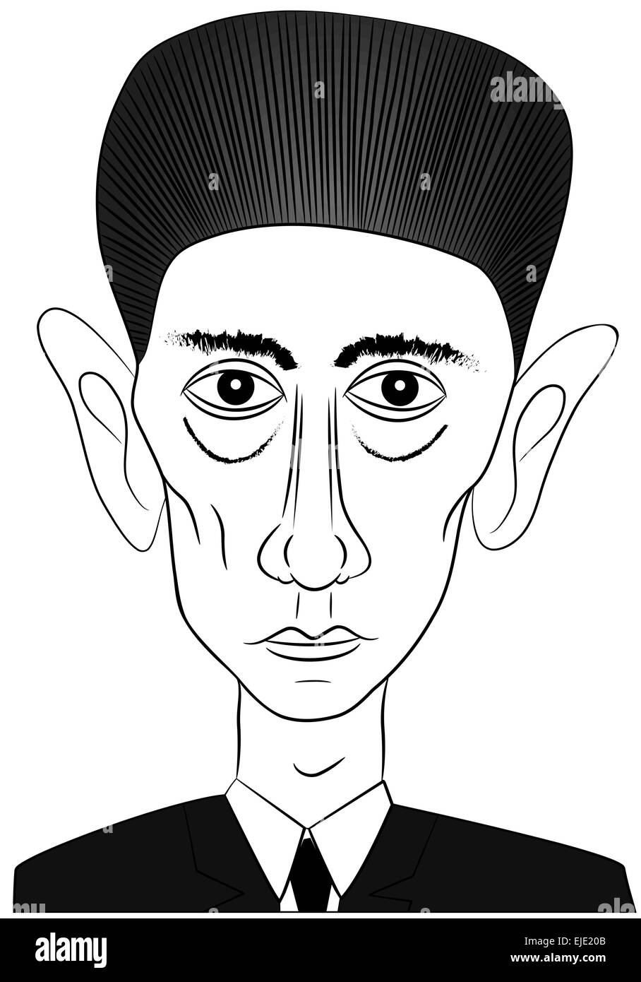 Portrait of franz kafka Stock Vector Images Alamy