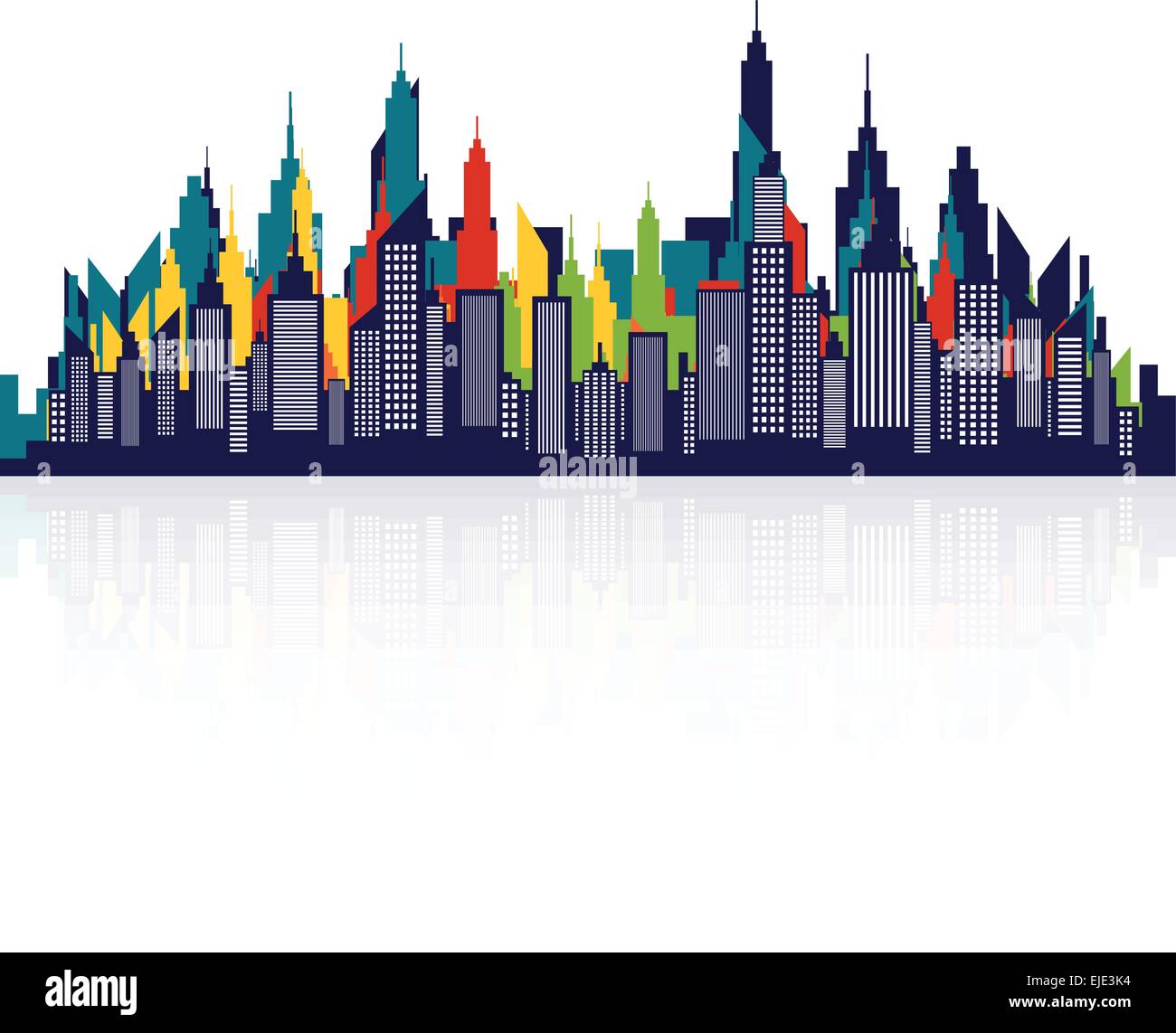 Modern City Skyline Silhouette Stock Vector Image & Art - Alamy