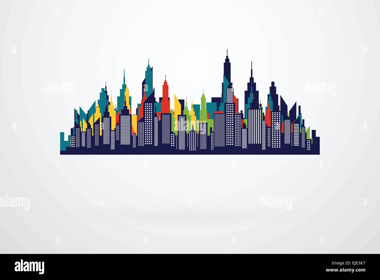 Modern City Skyline Silhouette Stock Vector Image & Art - Alamy