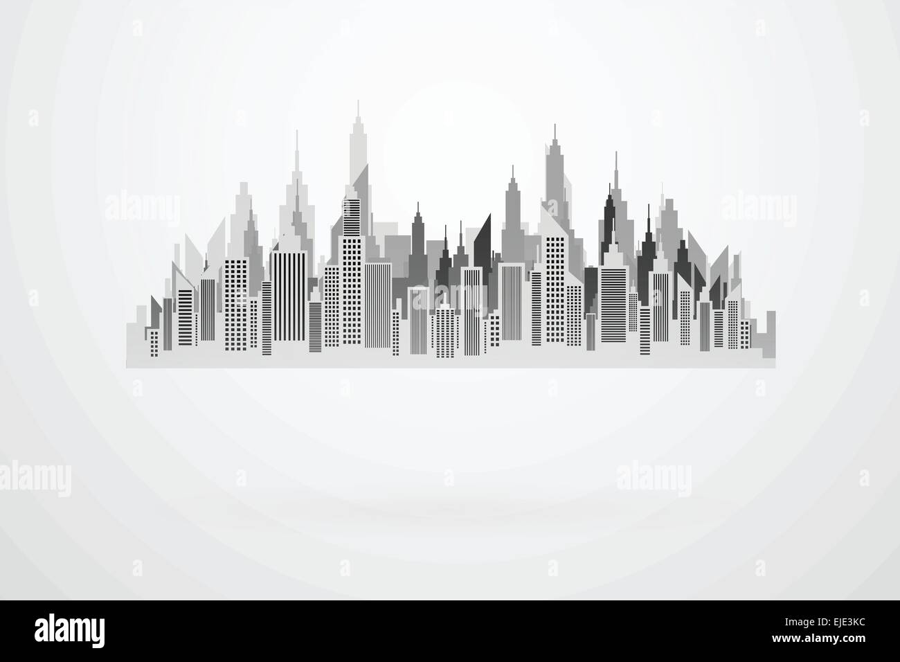 Modern City Skyline Silhouette Stock Vector Image & Art - Alamy