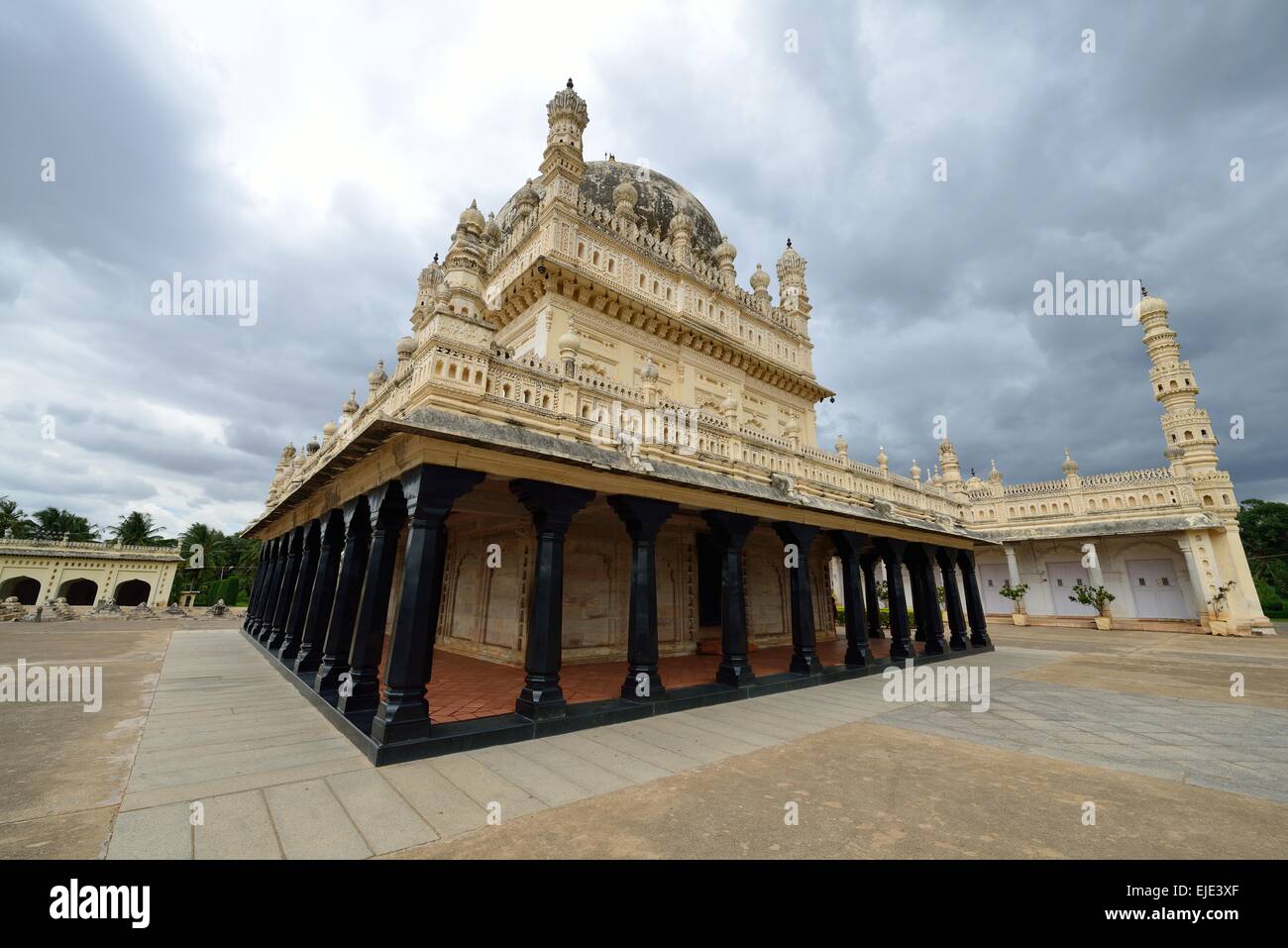 Tipu Sultan's Summer Palace in Srirangapatna, Karnataka, India Stock Photo