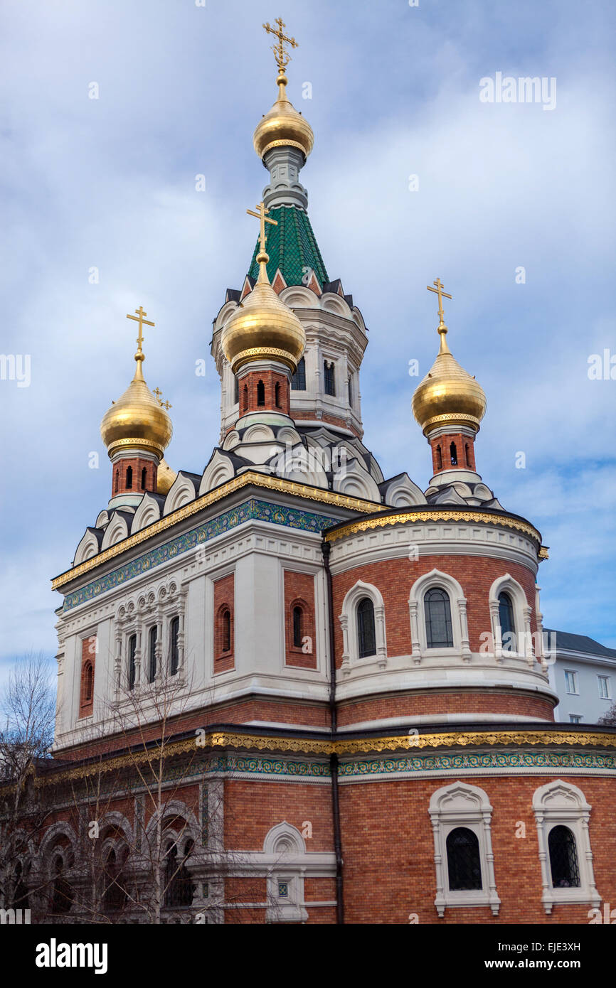 Cathedral of St Nicholas -  Russian Orthodox Church in Vienna, Austria Stock Photo