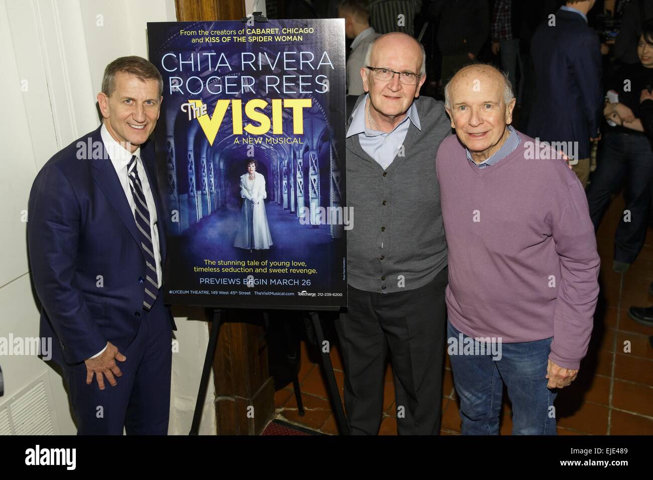 New York, NY, USA. 24th Mar, 2015. Tom Kirdahy, John Doyle, Terrence