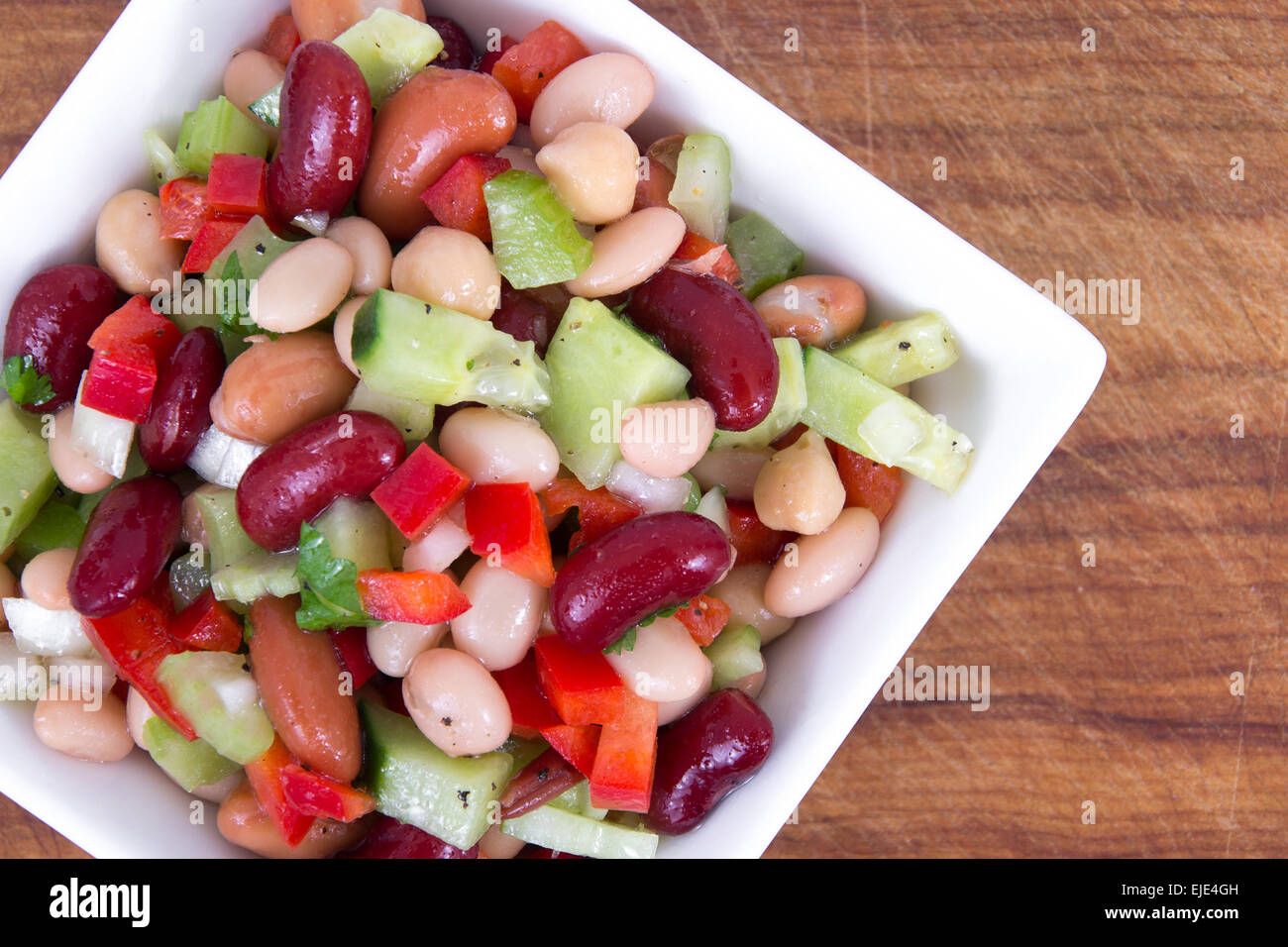 Healthy mixed beans salad Stock Photo Alamy