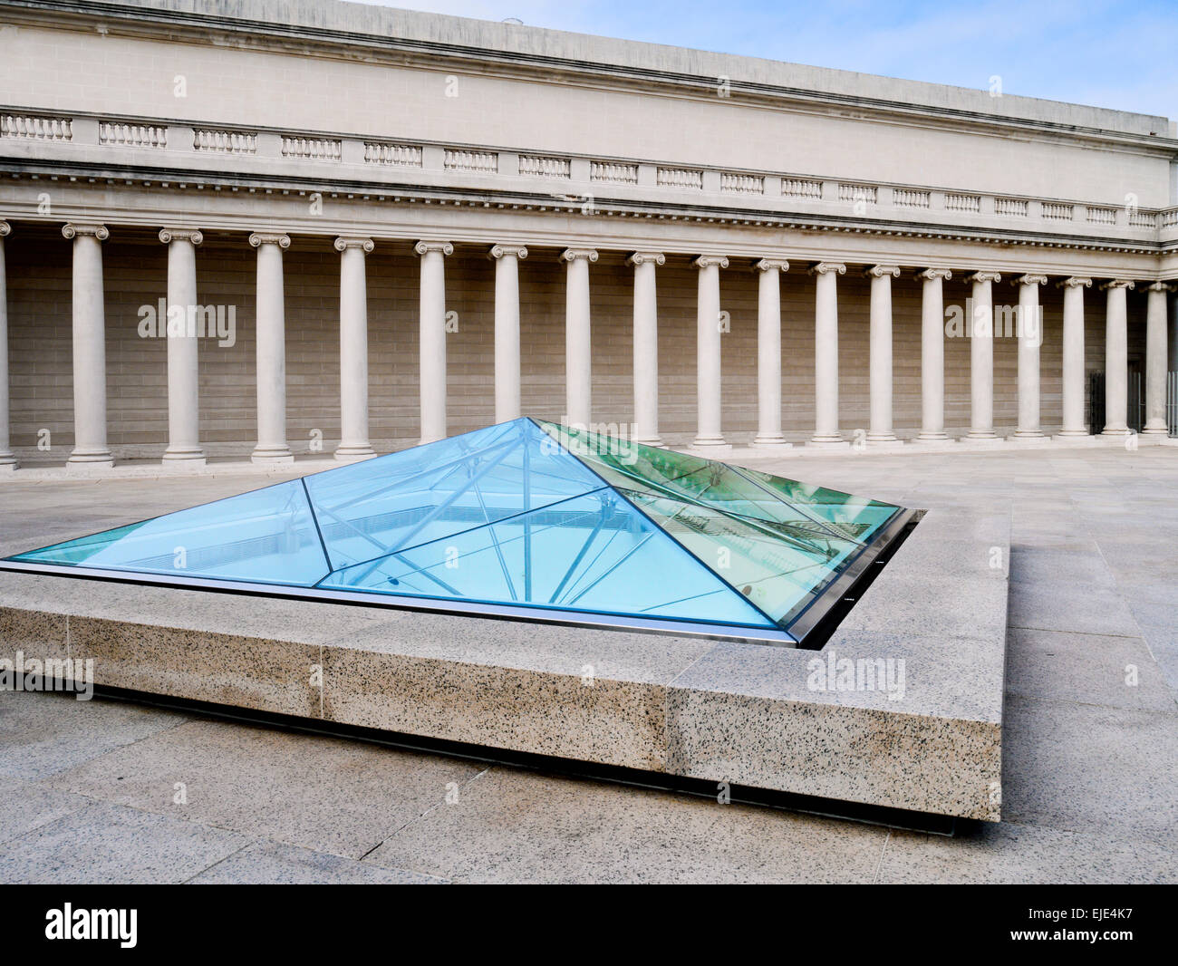 Courtyard of the Palace of the Legion of Honor, San Francisco, CA Stock Photo