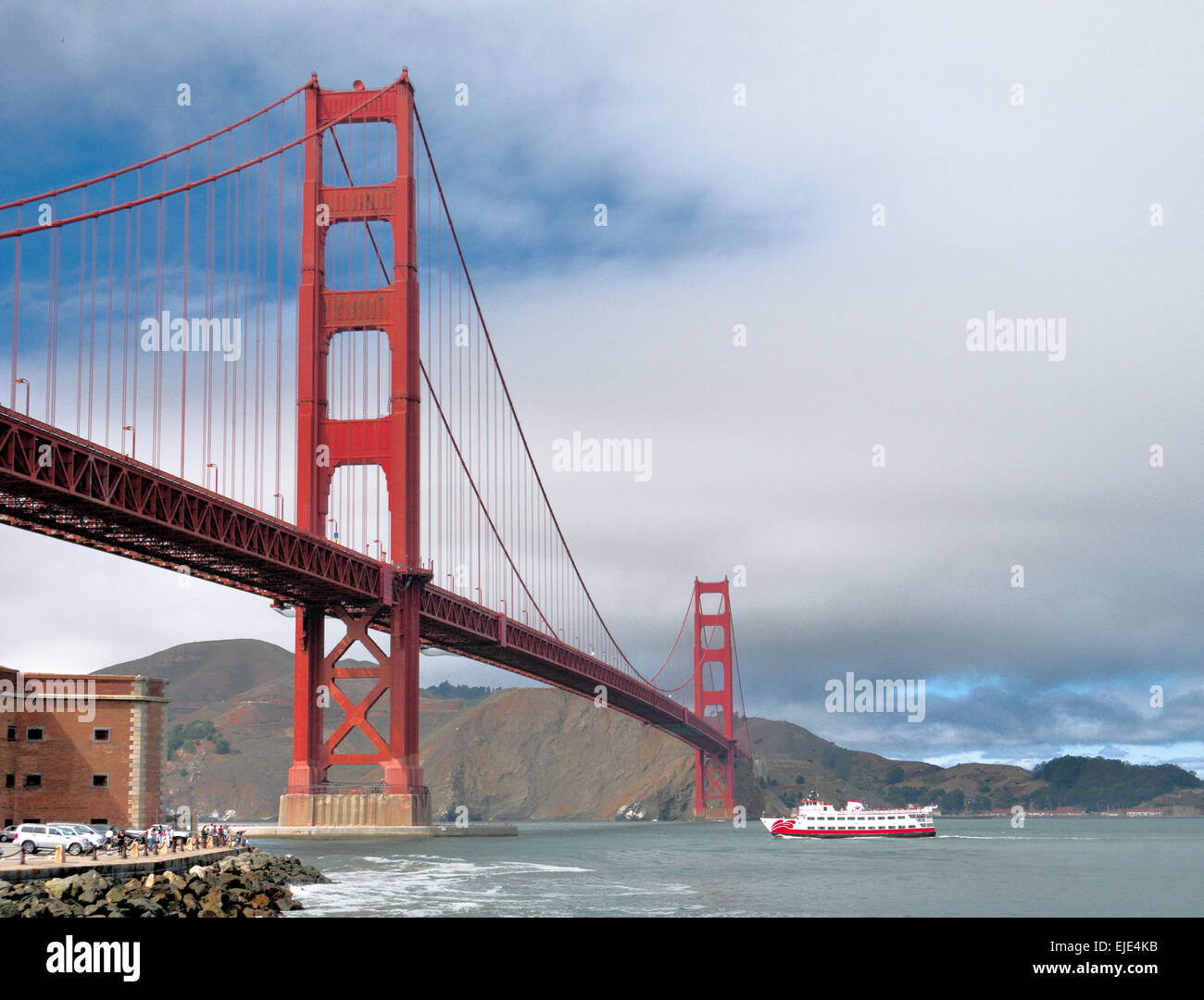 Golden Gate bridge, San Francisco California USA . Stock Photo