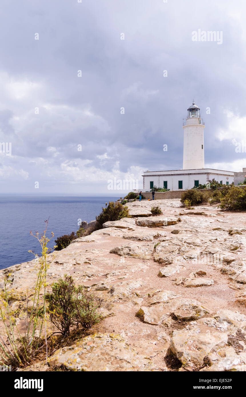 La Mola Lighthouse - Far De La Mola, Formentera Balearic Islands Spain Stock Photo