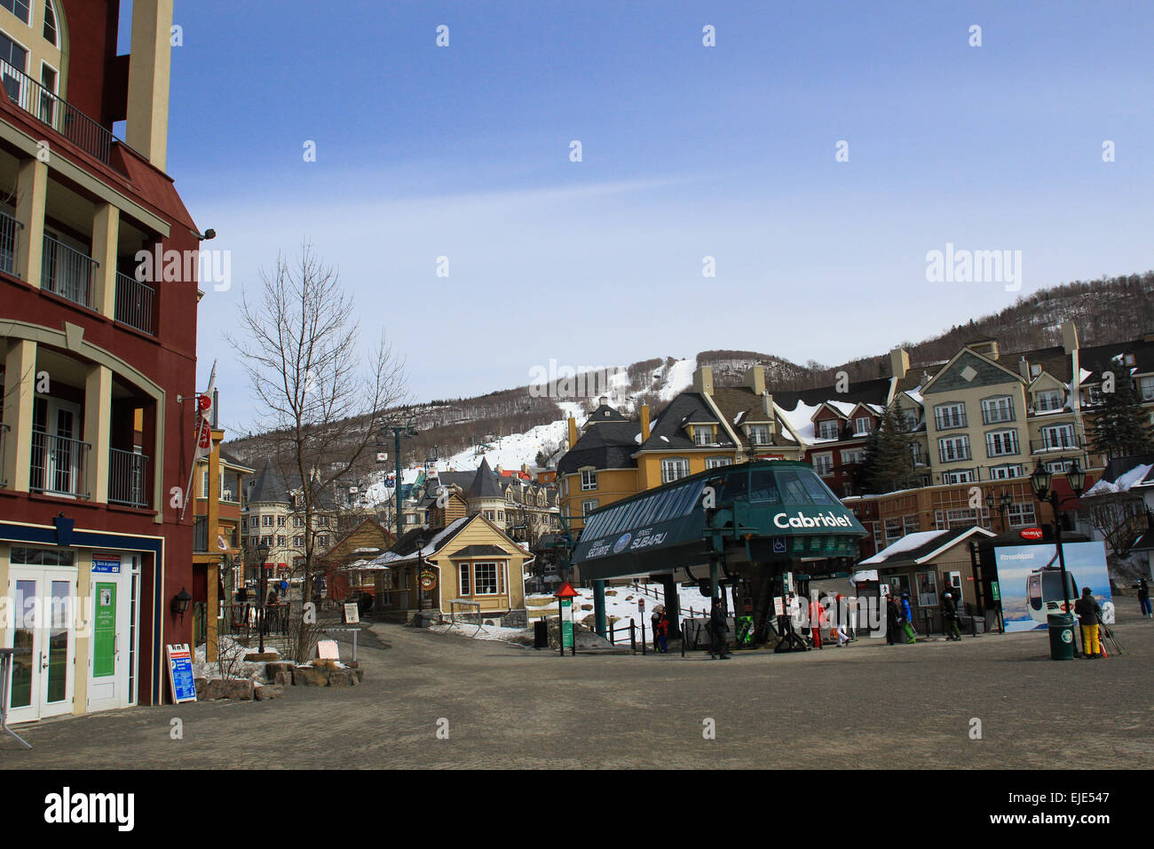 The pedestrian village at MontTremblant Ski Resort in Quebec, Canada