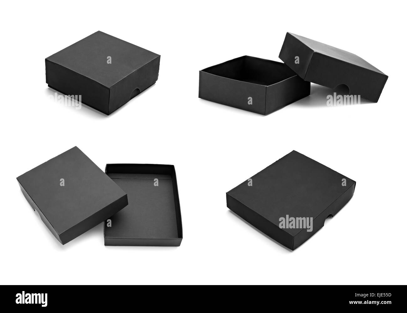 close up of a black box on white background Stock Photo
