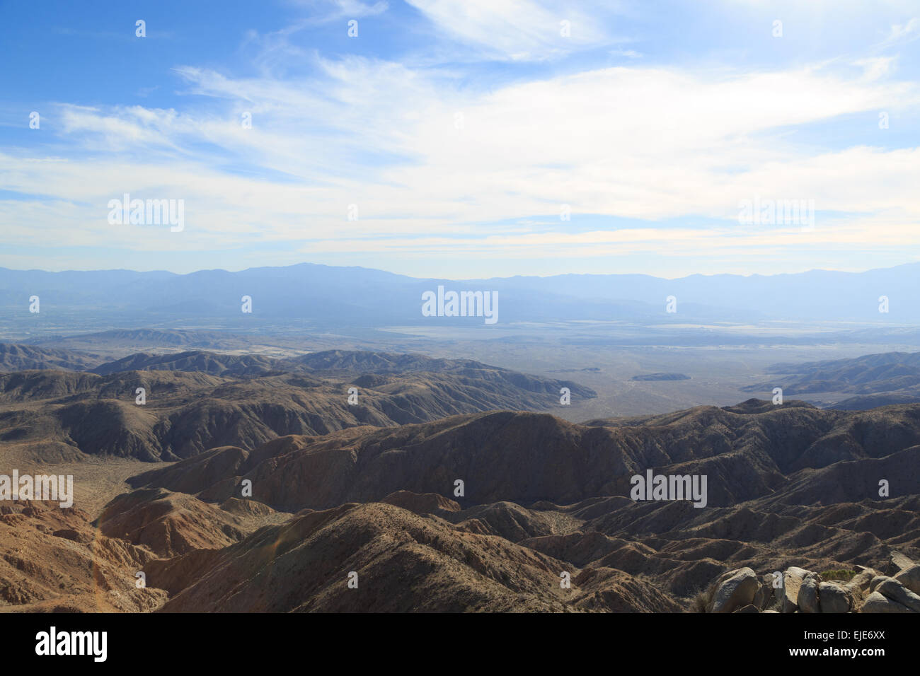A photograph of Keys View in Joshua Tree National Park, in California