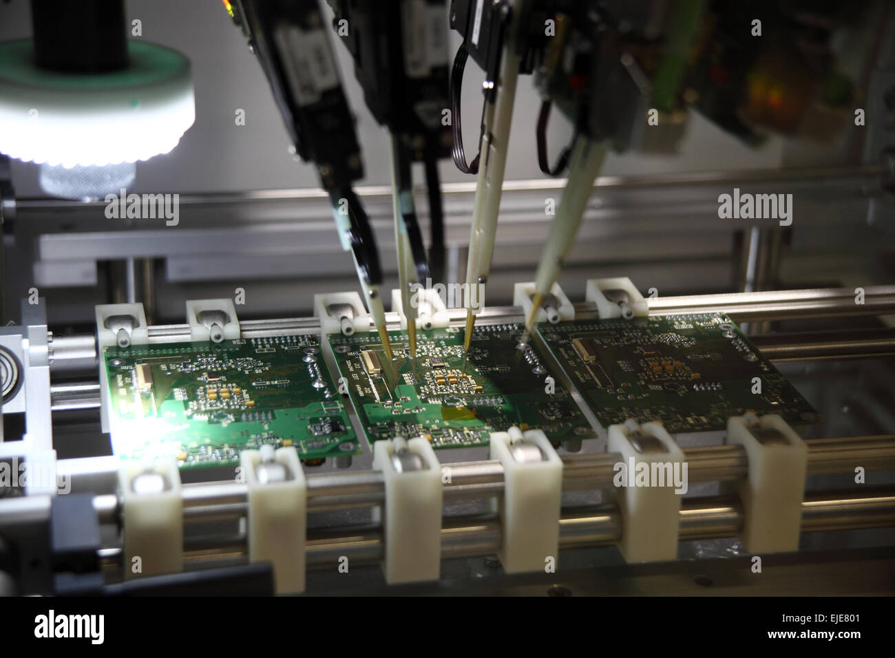 automatic machinery for soldering electronic components Stock Photo Alamy
