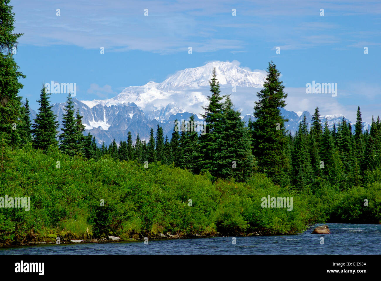 Denali Mt McKinley Alaska Stock Photo Alamy