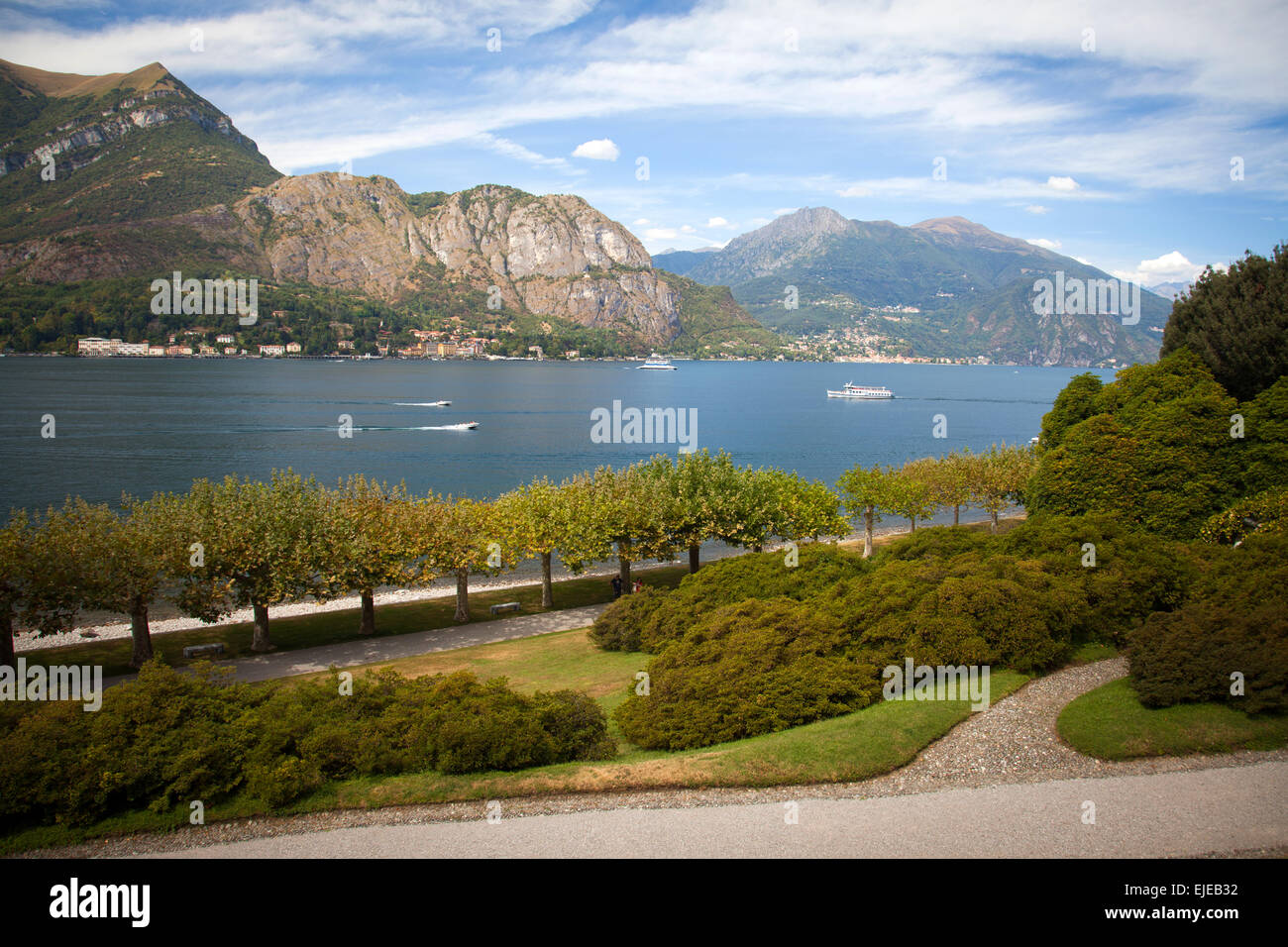 Como Lake, view from Bellagio, northern Italy Stock Photo