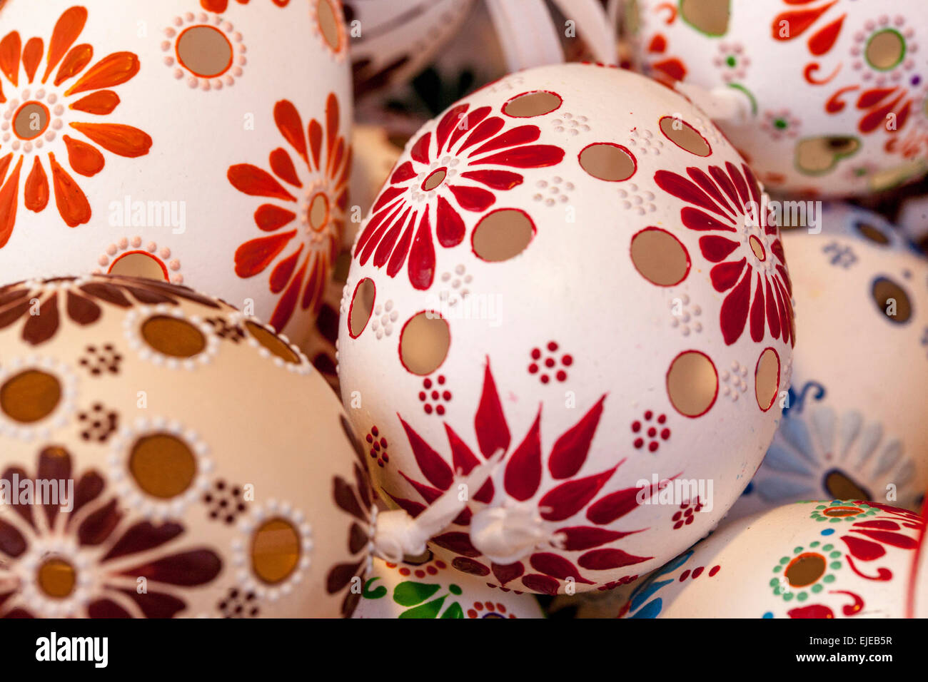 Easter eggs fragile beauty Prague Czech Republic, Europe Stock Photo