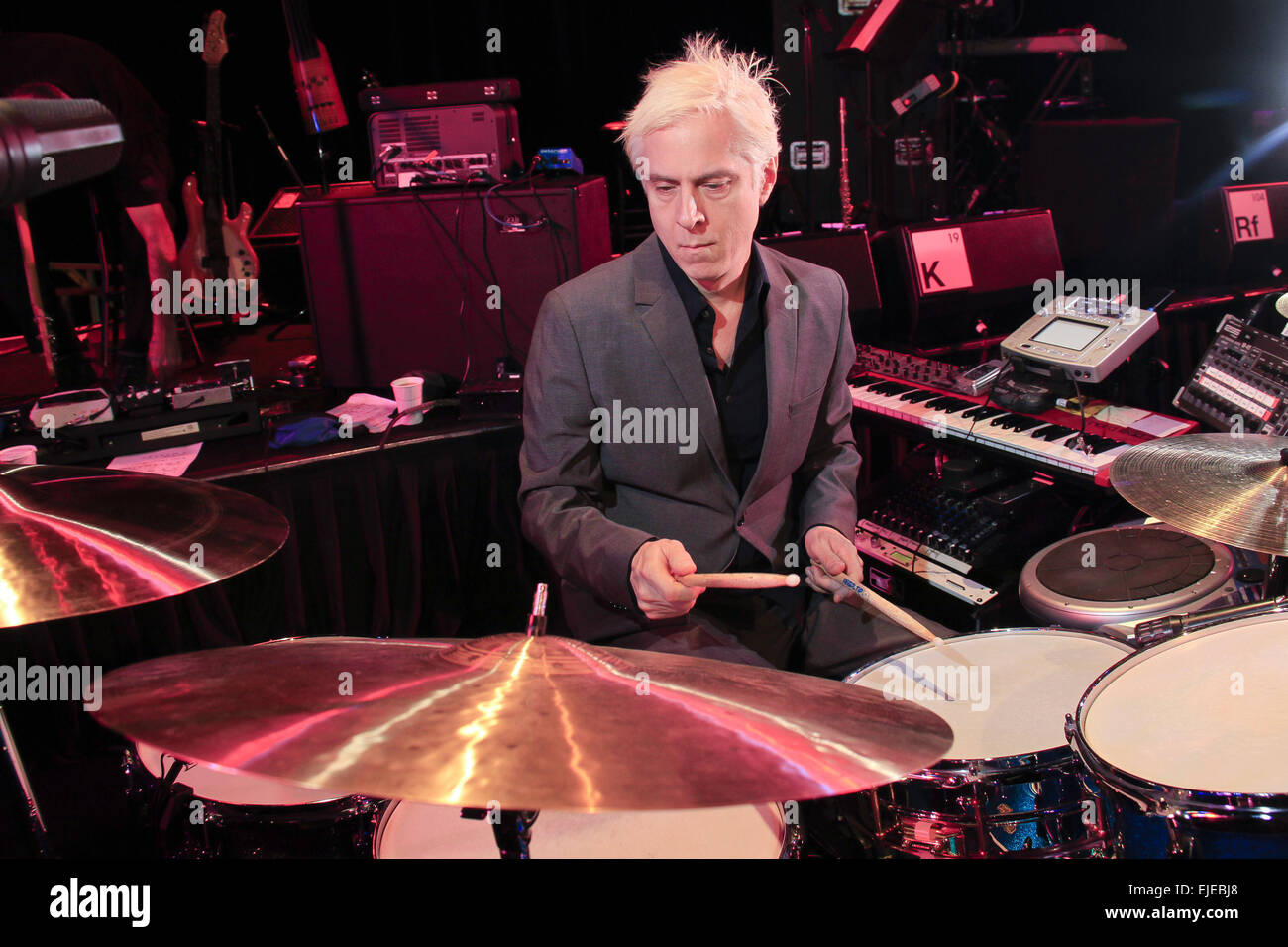 Ny, NY, USA. 19th Sep, 2014. King Crimson drummers on the 2014 tour shot on September 20, 2014