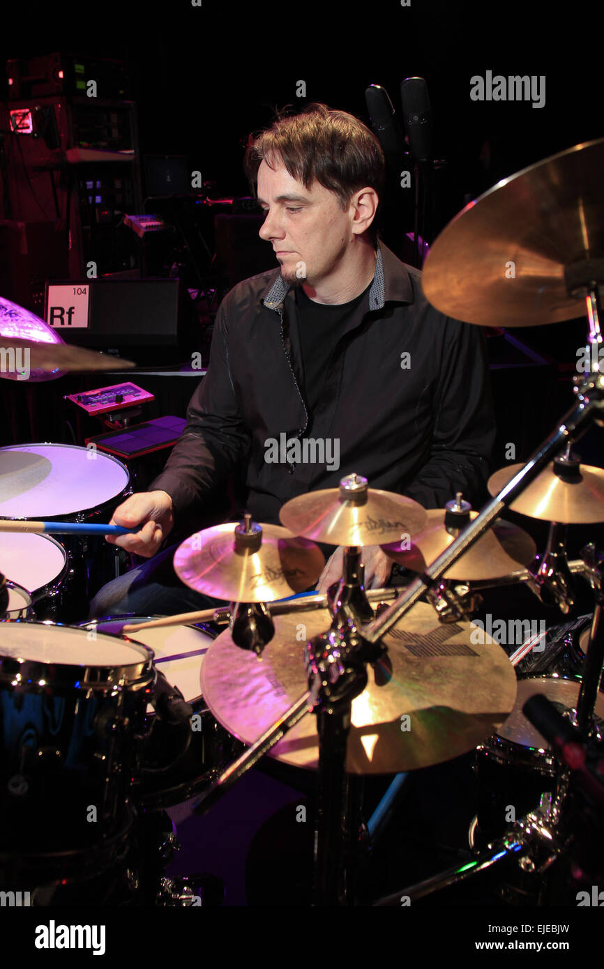 Ny, NY, USA. 19th Sep, 2014. King Crimson drummers on the 2014 tour shot on September 20, 2014