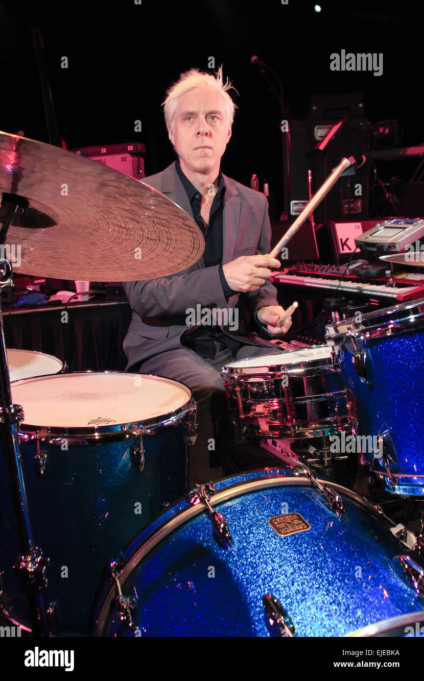 Ny, NY, USA. 19th Sep, 2014. King Crimson drummers on the 2014 tour shot on September 20, 2014